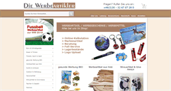 Desktop Screenshot of fussball-werbeartikel.com