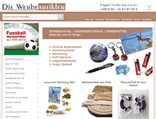 Tablet Screenshot of fussball-werbeartikel.com